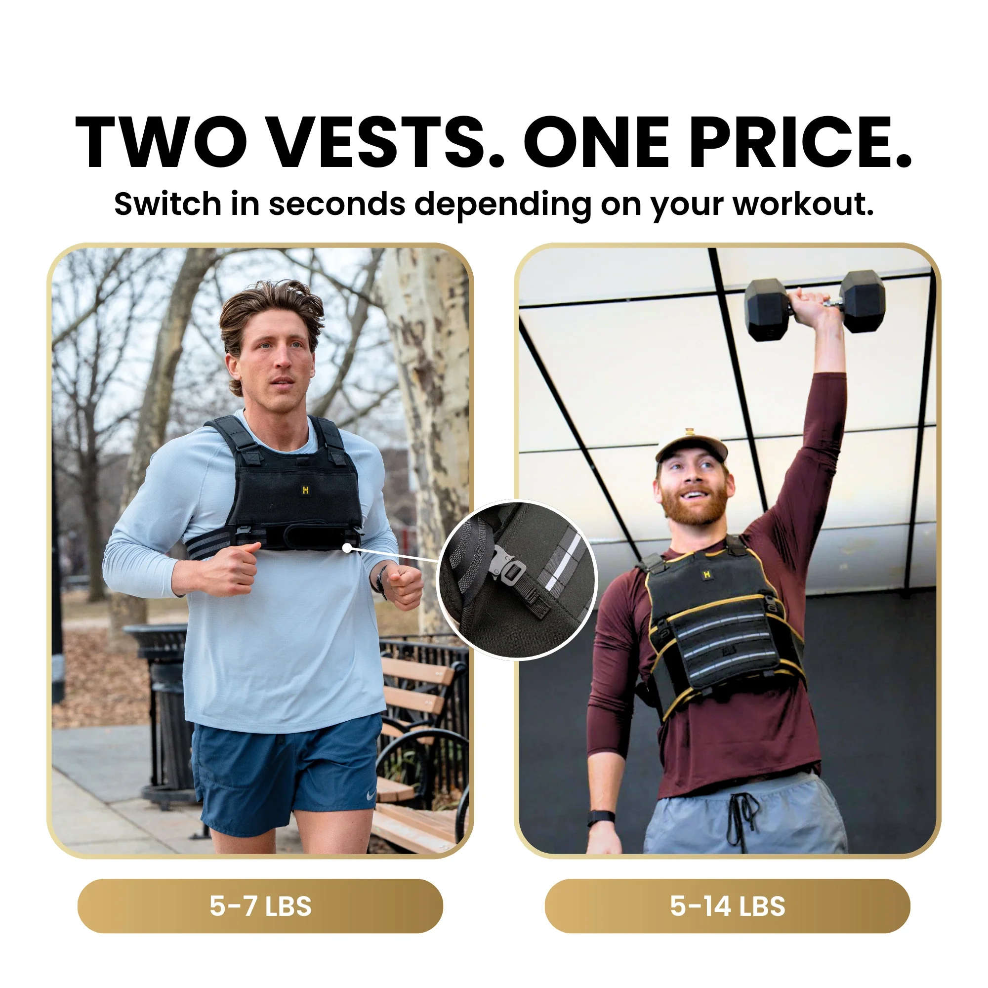 2-in-1 20 pound Weight Vest - Image 2